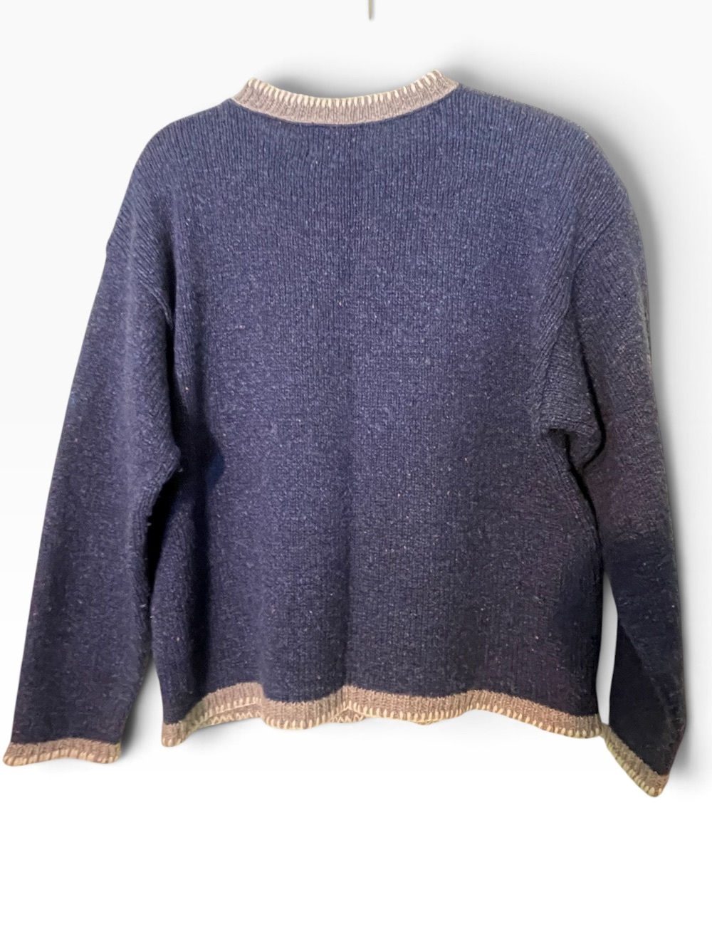 Alps Vintage wool blend crewneck sweater in blue. Size medium. GUC made in USA - Picture 3 of 5